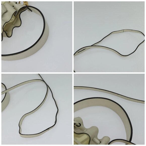 FENDI Zucca Canvas Shoulder Bag White Gold Auth 131612 - Picture 16 of 16